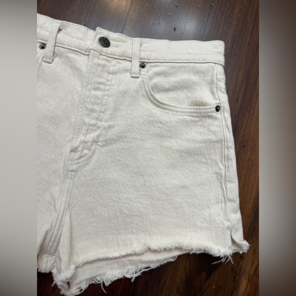 Veronica Beard Timmi Cutoff Shorts Size 30 / 10 Ecru High Rise Designer Summer - Picture 4 of 16